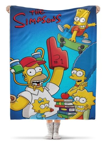 Флисовый плед Симпсоны / The Simpsons